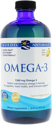 Nordic Naturals Omega-3, Lemon, 1560 mg, 16 fl oz (473 ml) Price in India -  Buy Nordic Naturals Omega-3, Lemon, 1560 mg, 16 fl oz (473 ml) online at  Flipkart.com