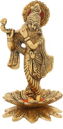Webelkart Designer Golden Lord Krishna Decorative Showpiece 14 Cm Price In India Buy Webelkart Designer Golden Lord Krishna Decorative Showpiece 14 Cm Online At Flipkart Com