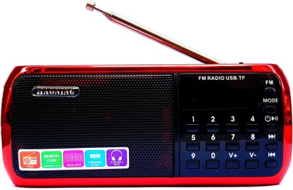 Kafuty Mini-Radio Universal Slim AM/FM-Radio Tragbare Stereo-Lautsprecher Empfänger Musik-Player mit Teleskopantenne 