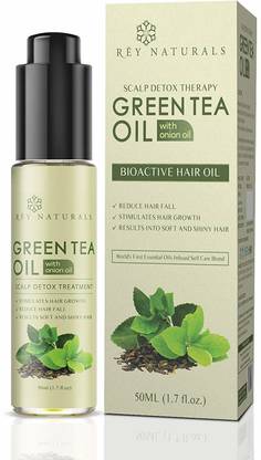 Rey Naturals Green Tea Hair Oil with onion oil for hair growth || Reduces hairfall and dandruff || 50 ml Hair Oil - Price in India, Buy Rey Naturals Green Tea Hair Rey Naturals Green Tea Hair Oil with onion oil for hair growth || Reduces hairfall and dandruff || 50 ml Hair Oil - Price in India, Buy Rey Naturals Green Tea Hair