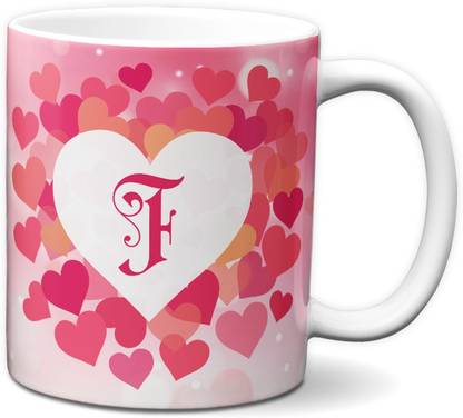 Jemiz Alphabet F Initial Letter F Love Hearts Designer Colourful Tea Coffee Ceramic Coffee Mug Price In India Buy Jemiz Alphabet F Initial Letter F Love Hearts Designer Colourful Tea Coffee