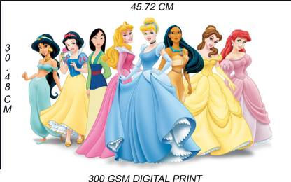 Disney Princess Cartoon Poster -Kids Poster- High Resolution - 300 GSM - (12 X 18) Paper Print - Nature, Decorative, Floral & Botanical posters in India - Buy art, film, design, movie, Disney Princess Cartoon Poster -Kids Poster- High Resolution - 300 GSM - (12 X 18) Paper Print - Nature, Decorative, Floral & Botanical posters in India - Buy art, film, design, movie,