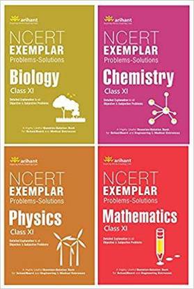 NCERT Exemplar Problems-Solutions For Physics / Chemistry/Maths /Biology Class 11 (Set Of 4 Books)