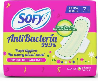 SOFY Antibacterial Extra Long 7 Pads Sanitary Pad