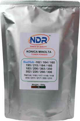 Ndr Original Konica Minolta 162 164 165 195 215 184 185 183 206 363 350 352 226 266 306 Tn114 Tn116 Tn117 Tn118 Tn119 Tn414 Tn311 Tn217 Tn222 Tn211 Black Toner Powder Black Ink Toner Powder Ndr Flipkart Com
