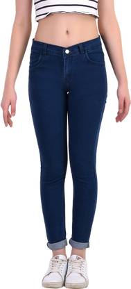 Slim Women Dark Blue Jeans