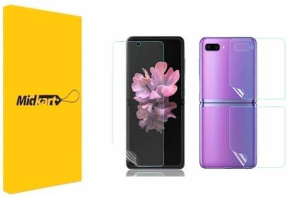 Midkart Screen Guard For Samsung Galaxy Z Flip Front Back Fold Display Hydro Gel Unbreakable Screen Protector Midkart Flipkart Com