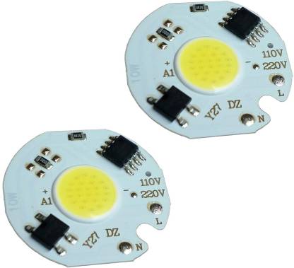 Plow vacancy Adult TCS 2Pieces of LED COB Chip Light 10W 220V Input Smart IC Cold White DIY  For LED Spotlight Floodlight Light Electronic Hobby Kit Price in India -  Buy TCS 2Pieces of LED