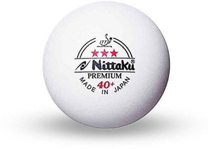 Sale Nittaku 3-Star PREMIUM 40 Table Tennis Balls Plastic PACK OF 6 Balls 