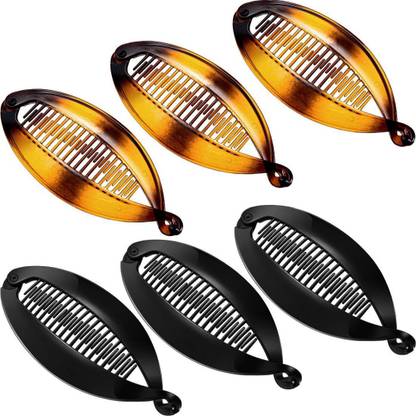 Willbond 6 Pieces Inch Big Banana Hair Clips Clincher Rounded Edges Hair Comb Claws Hair Comb Fish Shape Grips Clamp Hair Accessories for Women Girls (Black and Coffee) Hair Clip Price Willbond 6 Pieces Inch Big Banana Hair Clips Clincher Rounded Edges Hair Comb Claws Hair Comb Fish Shape Grips Clamp Hair Accessories for Women Girls (Black and Coffee) Hair Clip Price