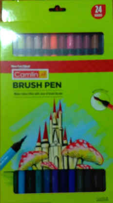 camlin brush pen 24 shades mrp