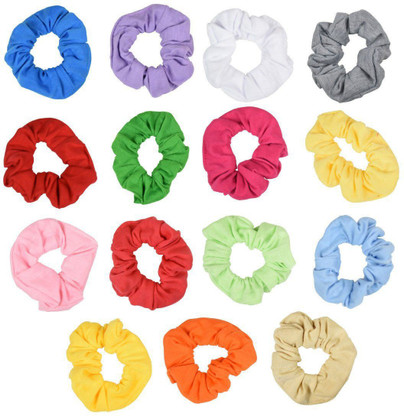 Accessoires Haaraccessoires Strikken & Elastiekjes Cute Hair Ties for Women Soft Fabric Scrunchy Pack 5 Cotton Hair Scrunchies Set Waffle Scrunchie Hair Accessories Pastel Scrunchie 