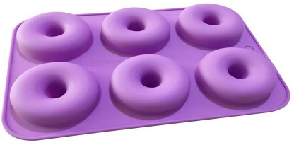 3 Pcs Silicone Donut Pan,Nonstick Silicone Donut Mold for Baking Shaped Doughnuts,Cake Biscuit Bagels 