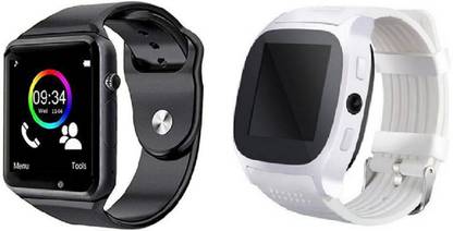 Smart watch black and white clearance