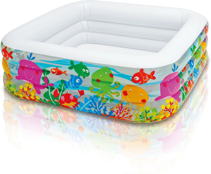 small square inflatable pool