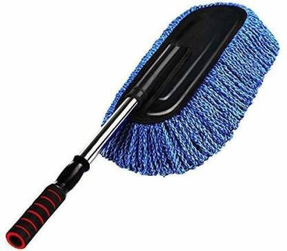 Ocharzy Microfiber Car Duster Super Soft Interior Cleaner with Strong Handle Exterior Duster Cleaning Brush Tool Gray, Small Duster 