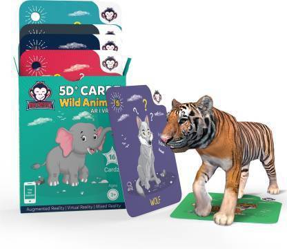 RedChimpz 5D+ AR VR Wild Animals Flashcard for Kids | Augmented and Virtual Reality Based Online RedChimpz 5D+ AR VR Wild Animals Flashcard for Kids | Augmented and Virtual Reality Based Online