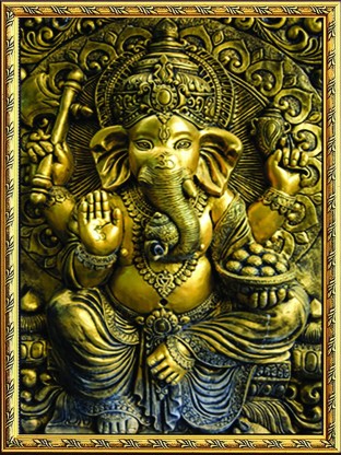 HKTC-UK Details about   LORD GANESHA IMAGE PRINTED ON METALLIC PAPER FOR LIVING ROOM WALLS 