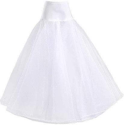 Net under gown
