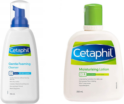 cleanser and moisturizer