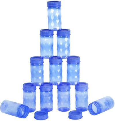 Cutting Edge Spice Jars 12 X 225ml Mini Container 0 9 Cup 7 2 Oz Diamond Checkers Tinted Blue 225 Ml Plastic Grocery Container Price In India Buy Cutting