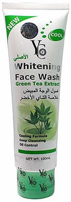 yc whitening face wash green tea extract reviews