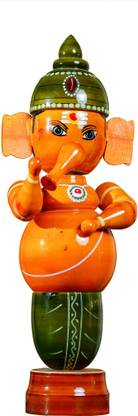 Harathi ETIKOPPAKA TOYS TRADITIONAL HANDMADE GANESHA STANDING Decorative Showpiece - 23 cm Price in India - Buy Harathi ETIKOPPAKA TOYS TRADITIONAL HANDMADE GANESHA STANDING Decorative Showpiece - 23 cm online at Flipkart.com