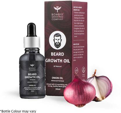 Bombay Shaving Company Beard Growth Oil For Men infused with the power of onion oil and 10 essential oils for strong and healthy beard growth, 30 ml Hair Oil