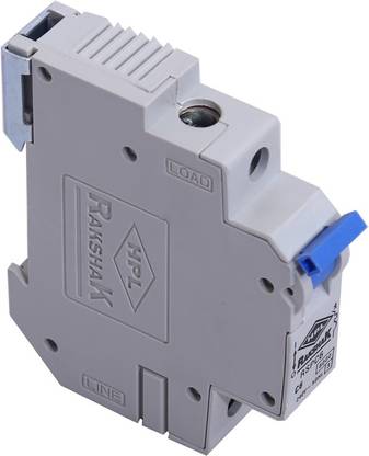 Hpl Rakshak Polycarbonate 6a Single Pole 6 Ka C Curve Mcb Miniature Circuit Breakers White 1