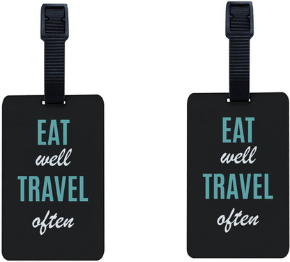 designer luggage tag