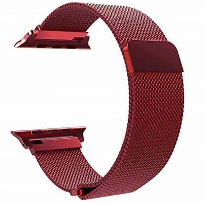Crysendo 42mm 44mm Red Milanese Metal Steel Strap Smart Watch Strap Price In India Buy Crysendo 42mm 44mm Red Milanese Metal Steel Strap Smart Watch Strap Online At Flipkart Com