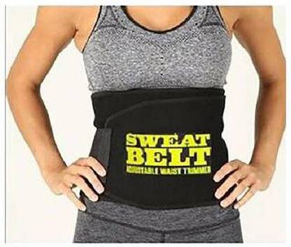 future fitness life Sweat Waist Trimmer Slimming Belt (Black) Slimming Belt