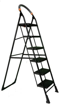 Ongepast lont Filosofisch STORE 56 6 STEP MS LADDER BLACK Steel Ladder Price in India - Buy STORE 56  6 STEP MS LADDER BLACK Steel Ladder online at Flipkart.com