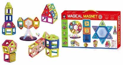 Details about   86Pcs Magical Magnet Building Blocks Educational Toys For Kids Colorful Gift Set