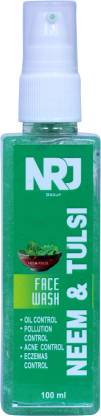 nrj group Neem & Tulsi Acne Clear  Gel With Pure Antibacterial Properties Face Wash