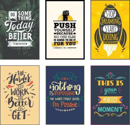 Motivational Wall Posters For Students Study Inspirational Quotes for ...