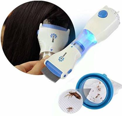 Clovva 240V Electrical Head Lice Comb Lice Solution Chemical Free Kills  Head Lice Capture Lice Removal Treatment V-Comb (White) - Price in India,  Buy Clovva 240V Electrical Head Lice Comb Lice Solution