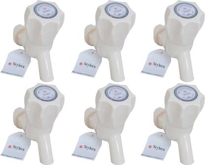 Stylera Set Of 6 Plastic Tap For Home Bath Faucets Bathroom Fittings And Faucets Water Taps