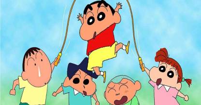 Shinchan Cartoon Poster -Kids Poster- High Resolution - 300 GSM -  Glossy/Matte/Art Paper Print - Animation & Cartoons posters in India - Buy  art, film, design, movie, music, nature and educational paintings/wallpapers