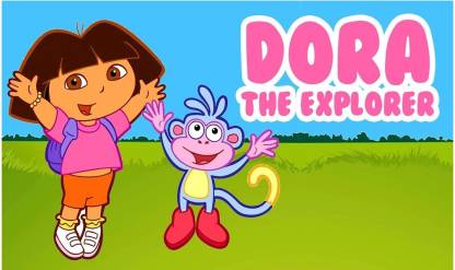 Dora The Explorer Cartoon Poster|Poster for Wall Decoration| Wall Decor |  Poster for kids room/Drawing Room/School |High Resolution 300 GSM  Poster(Multicolor) Paper Print - Animation & Cartoons, Children, Decorative  posters in India -