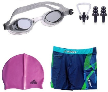 Details about   Morex Swimming Cap,Goggles Trunks Earplug & Noseplug CB-100-X4R 