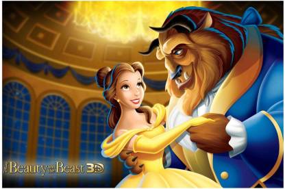 Beauty and the Beast | Cartoon Poster | Poster For Room | Wall Décor | High  Resolution -300 GSM- (18x12) Paper Print - Decorative posters in India -  Buy art, film, design,
