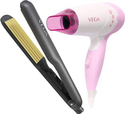 VEGA Hair Crimper (VHCR-01) & Insta Glam 1000 Hair Dryer (VHDH-20) Personal  Care Appliance Combo Price in India - Buy VEGA Hair Crimper (VHCR-01) &  Insta Glam 1000 Hair Dryer (VHDH-20) Personal