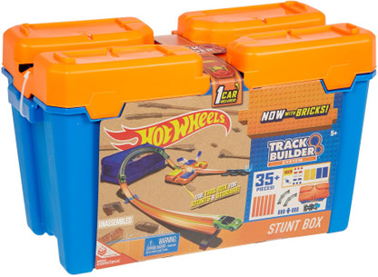 hot wheels track builder stunt set
