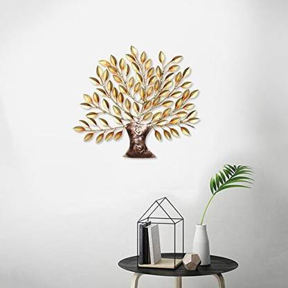 Tejas Enterprises Metal Contemporary Golden Tree Of Life Wrought Iron Wall Hanging Mounted Art Decor Colorful Design Sculpture For Home Living Room Bedroom Office In India - Contemporary Metal Wall Art India Tejas Enterprises Metal Contemporary Golden Tree Of Life Wrought Iron Wall Hanging Mounted Art Decor Colorful Design Sculpture For Home Living Room Bedroom Office In India - Contemporary Metal Wall Art India