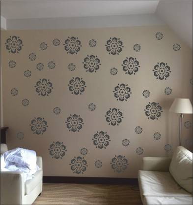 Grapits All Over Reusable Pvc Wall Stencil For Home Decoration Modern Design For Office And Home Wall Decor Wall Stencil 16 24 Inch Gp15 Wall Stencil Stencil Price In India Buy Grapits