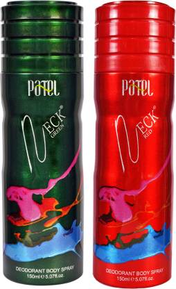PATEL NECK GREEN+NECK RED Deodorant Spray  -  For Men & Women