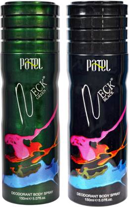 PATEL NECK GREEN+NECK BLACK Deodorant Spray  -  For Men & Women