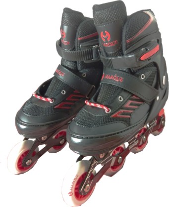 Black and Pink Rollerblades 5th Element G2-100 Adjustable Girls Recreational Inline Skates 
