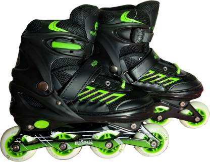 Marque Inline Skates Roller for Girls and Boys in Green In-line Skates - Size 6-9 UK - Buy Marque Adjustable Inline Skates Roller Girls and Boys in Green -